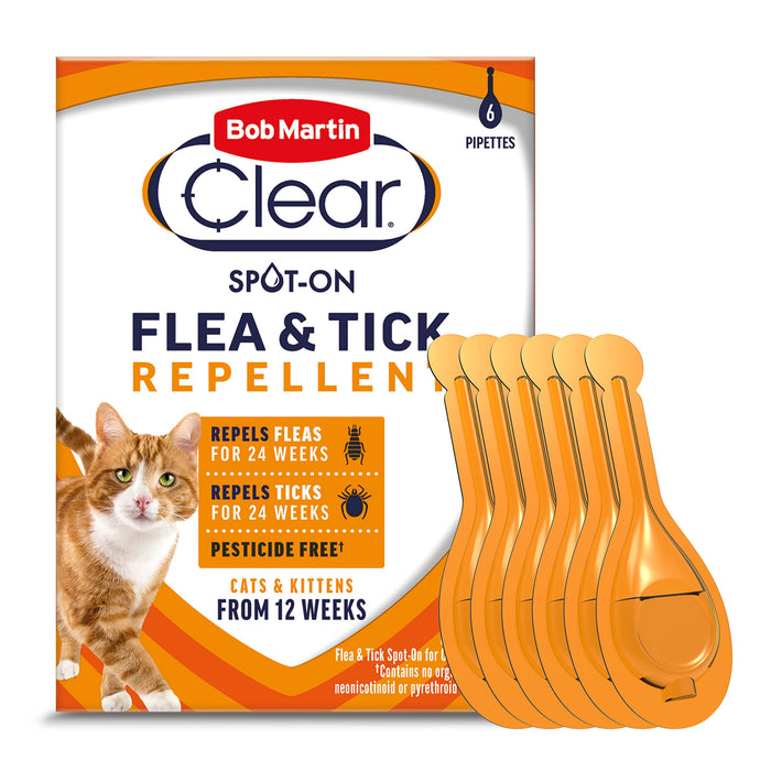 Bob Martin Clear Spot On Flea Treatment for Cats & Kitten