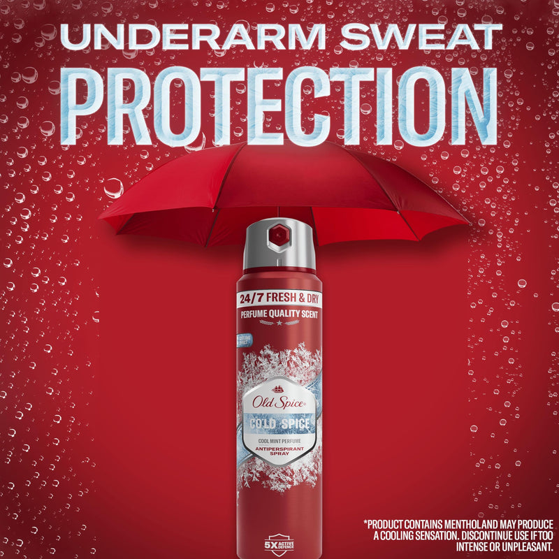 Old Spice Captain Deodorant Body Spray For Men, Aluminium Free