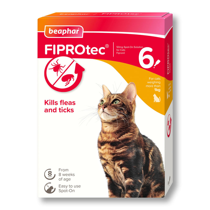 Beaphar - FIPROtec Spot-On Flea & Tick Treatment for Cats