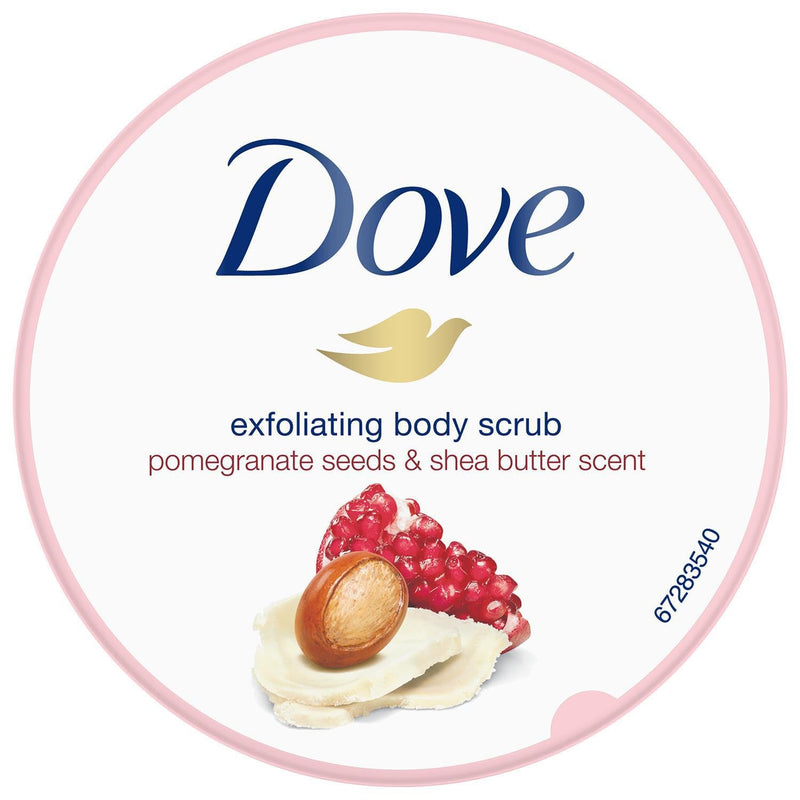 Dove Exfoliating Body Scrub Pomegranate Seeds and Shea Butter Scent 225ml