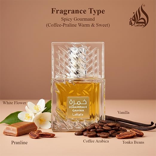 Khamrah Qahwa by Lattafa for Unisex - 3.4 oz EDP Spray