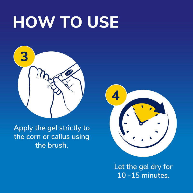 Dr. Scholl's Corn Removal Pen - Clinically Proven Corn Remover, Pain-Free Treatment with TCA Active Gel for Complete Corn Removal, 1 Pen