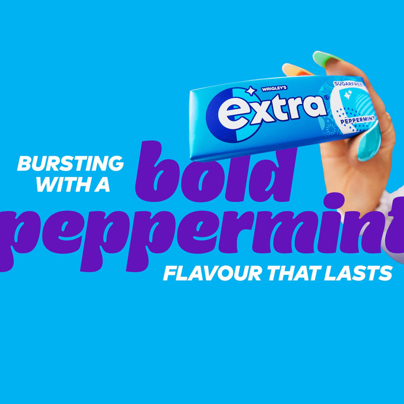 Extra Peppermint Sugar Free Chewing Gum Xylitol Multipack 30x10 Pieces