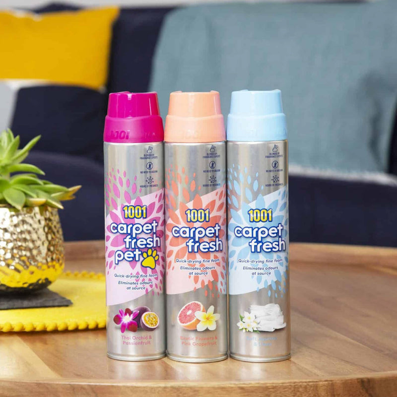 1001 • Carpet Fresh Pet Odour Thai Orchid & Passionfruit • 6 x 300ml