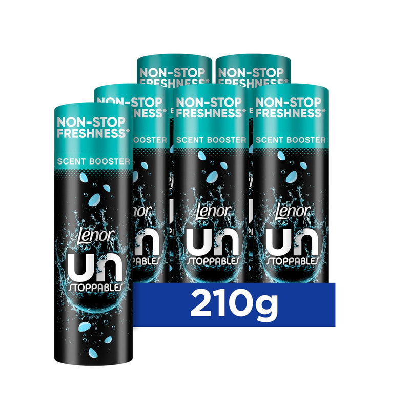 Lenor Unstoppables Fresh, 6 Packs x 210g - Scent Booster for Freshness From Wash to Wash
