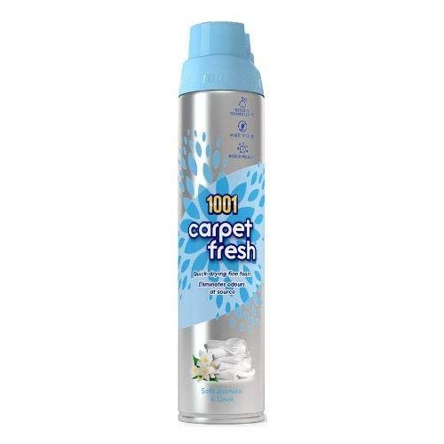 3X 1001 Carpet Fresh Soft Jasmine and Linen Odour Remover 300ml