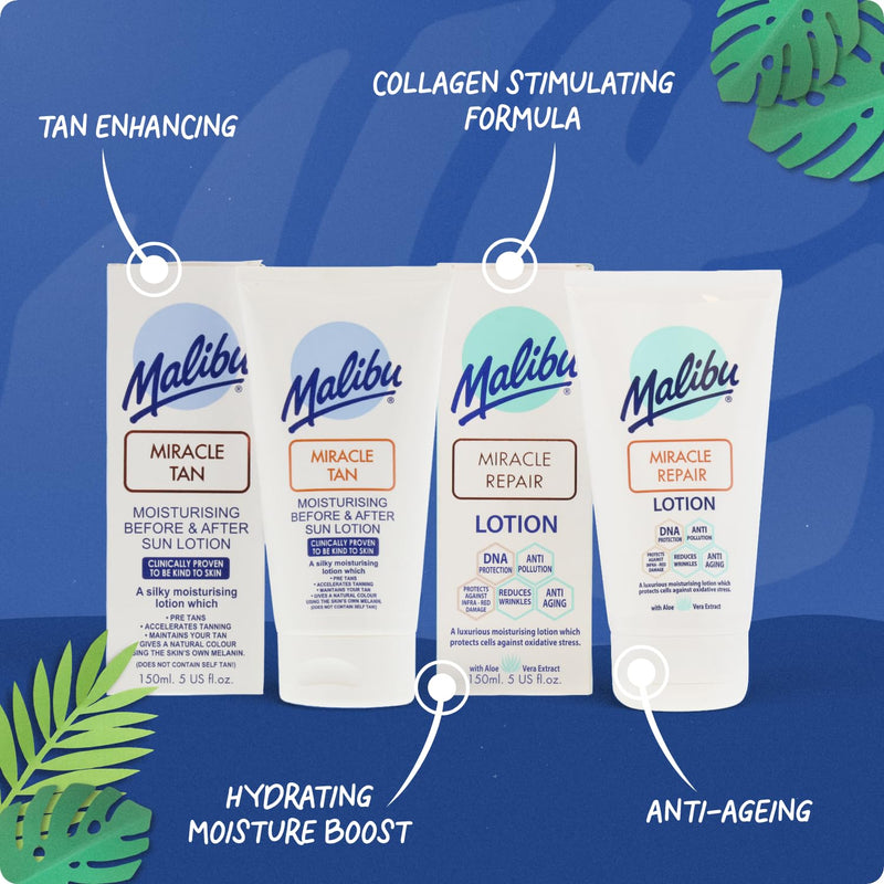 Malibu Miracle Repair Lotion, Anti-Ageing After Sun, 150ml