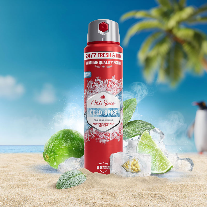 Old Spice Captain Deodorant Body Spray For Men, Aluminium Free