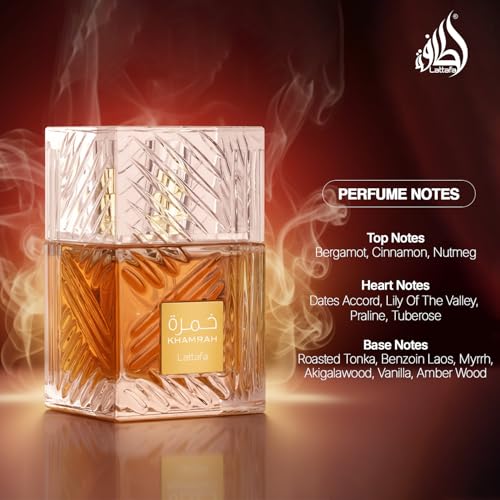 Khamrah by Lattafa for Men - 3.4 oz EDP Spray