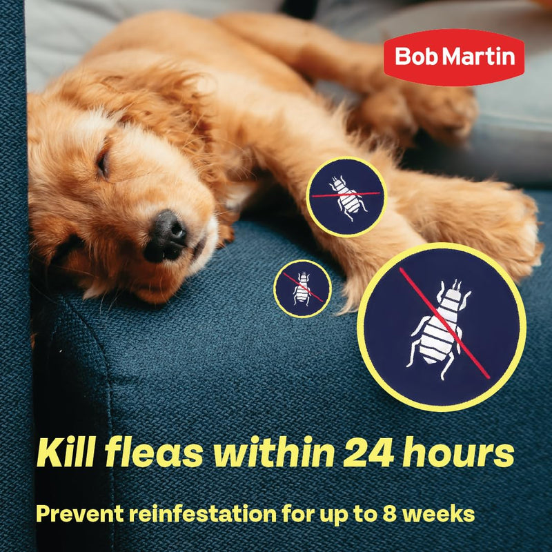 Bob Martin Clear Plus Spot On Flea Treatment for Large, Small and Medium Dogs- Kills Fleas, Ticks, Lice and Flea Eggs (3 Pipettes)