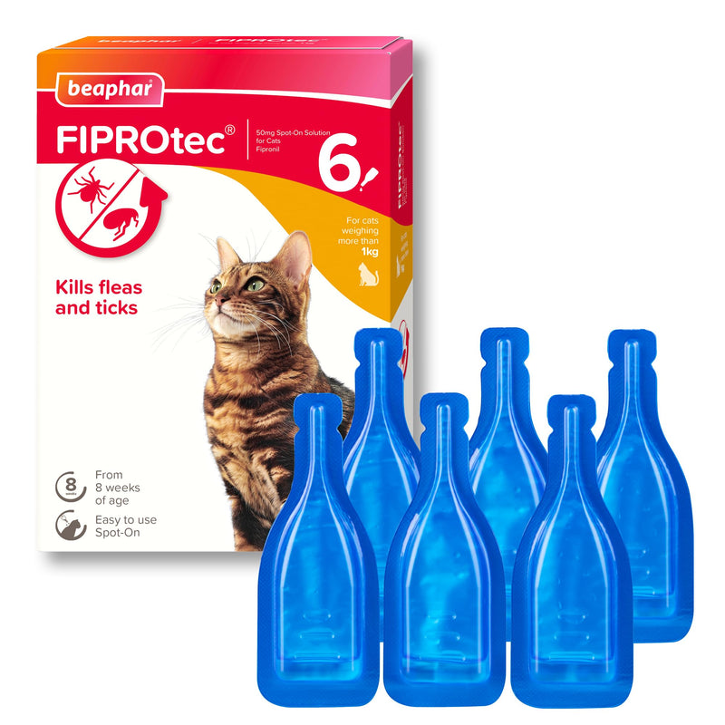 Beaphar - FIPROtec Spot-On Flea & Tick Treatment for Cats