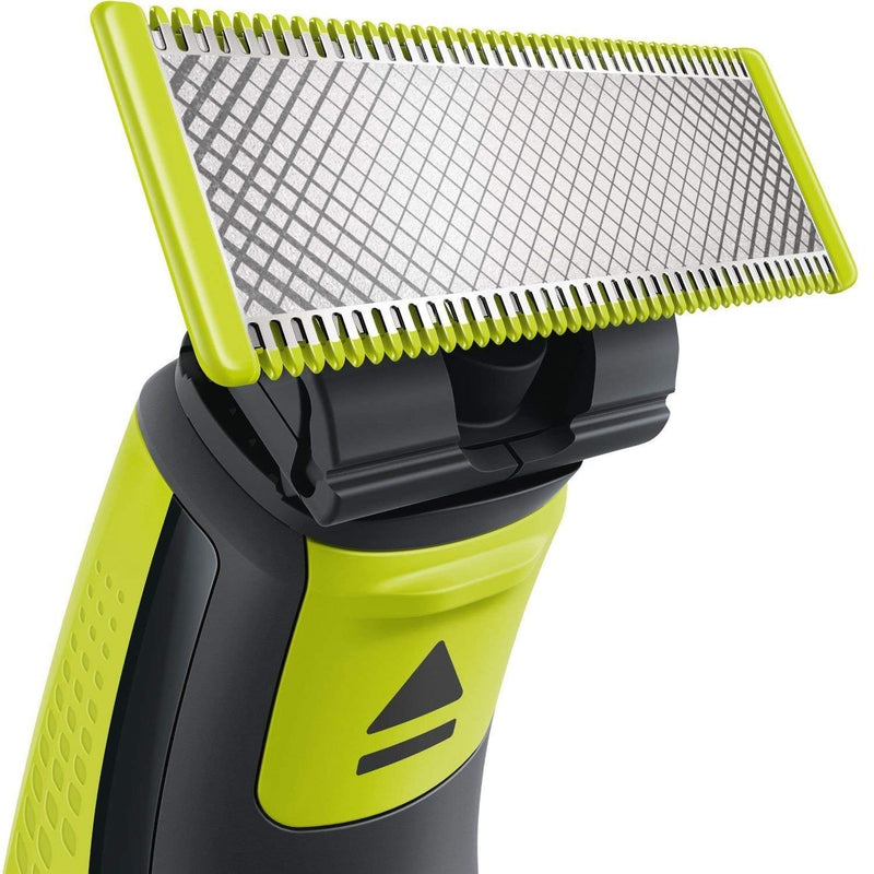 Philips QP2520/25 OneBlade with 3x stubble combs in Lime Green and Charcoal Grey