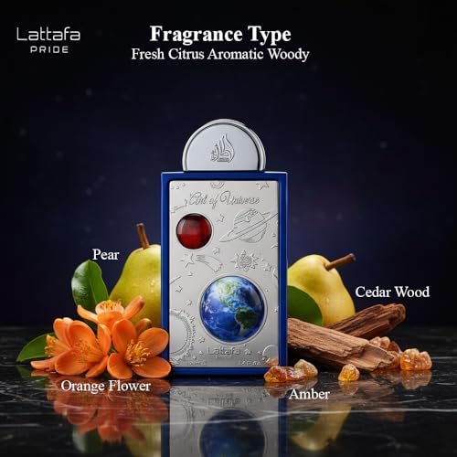 Lattafa Pride Art of Universe for Unisex Eau de Parfum Spray, 3.4 Ounce / 100 ml
