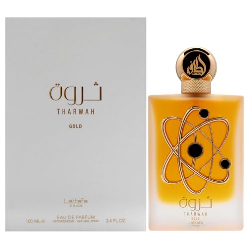 Lattafa Tharwah Gold for Unisex Eau de Parfum Spray