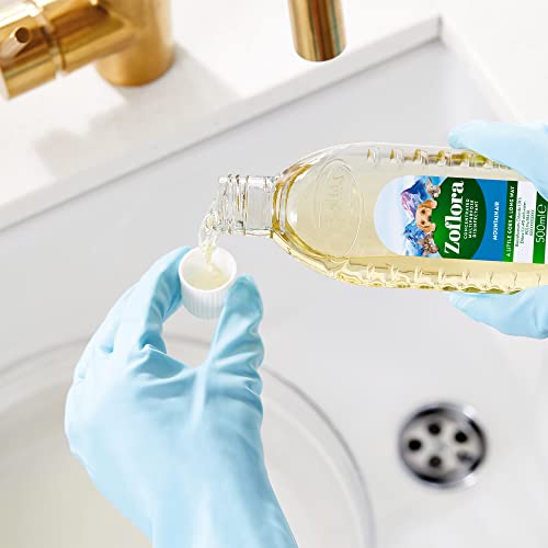 Zoflora Fresh Home Mountain Air Concentrated Disinfectant Liquid, Pack of 6 x 500ml, Pet-Safe Multi-Surface Cleaner, Antibacterial, Kills 99.9% of Germs