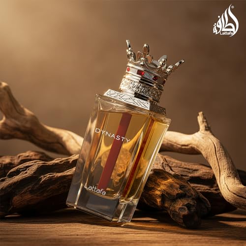 Lattafa Dynasty – Fresh, Spicy, Woody, Aromatic – Eau de Parfum Spray Long-Lasting Fragrance for Unisex, 3.4 Ounce / 100 ml