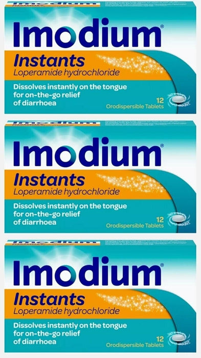 Imodium Instants Diarrhoea Relief - 12 Melts X 3 Pack