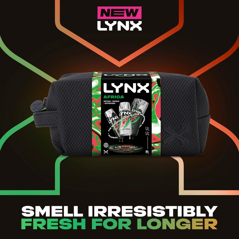 Lynx Africa Washbag Gift Set for Men