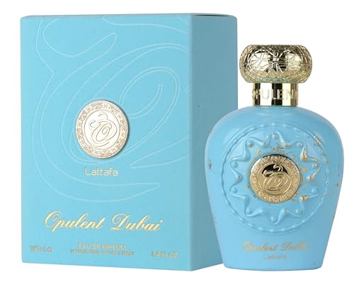 Opulent Dubai by Lattafa Perfumes Unisex Eau de Parfum 100ml Oriental Floral Fragrance with Mango, Jasmine, Ambergris and Oakmoss Long Lasting Luxury Scent for Men and Women
