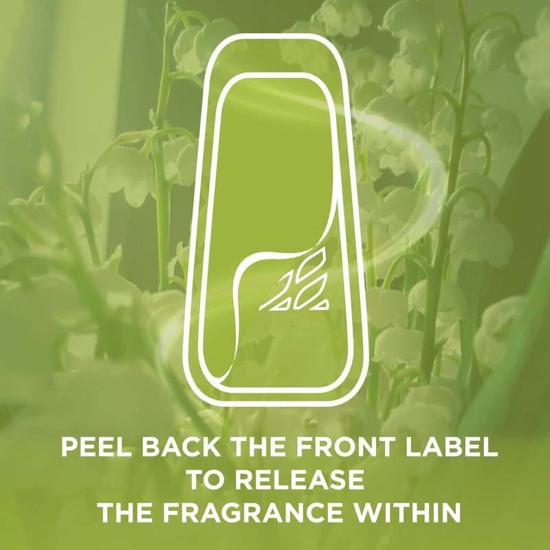 Glade Solid Gel Air Freshener, Odour Eliminator for Home & Bathroom ,Lily of the Valley, Pack of 8 (8 x 150g)