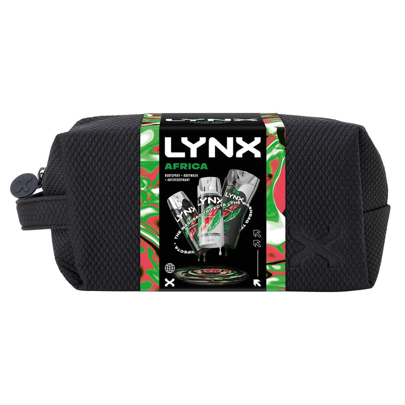 Lynx Africa Washbag Gift Set for Men