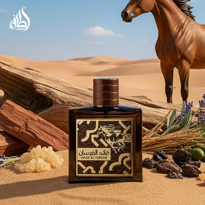 Lattafa Qaed Al Fursan Untamed Perfume, Oriental Spicy Fragrance with Nutmeg, Cardamom, Amber