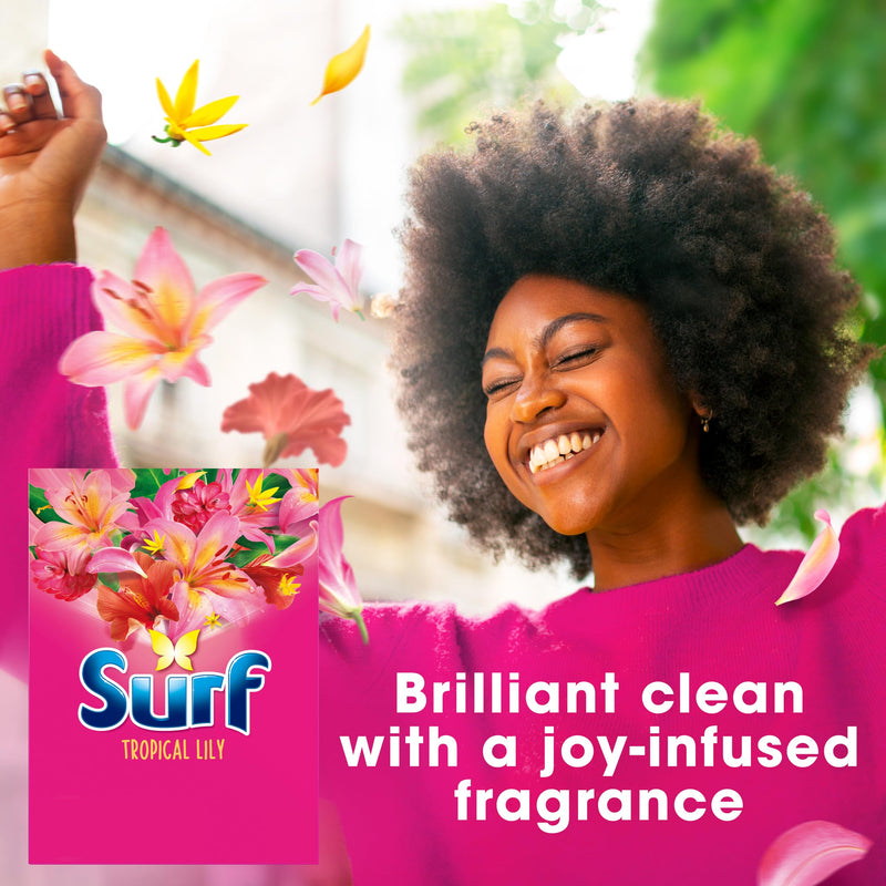Surf Tropical Lily Washing Powder joy-infused fragrance with natural essential oil