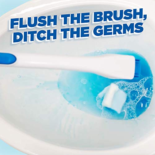 Duck Fresh Brush Refills, Flushable Toilet Bowl Cleaning Pads, Pack of 6 (Total of 72 Refill Pads)