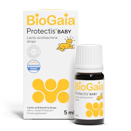 BioGaia Protectis Baby Drops | Probiotic Supplement for Newborns, Babies & Infants | Daily Digestive Support with ﻿100 Million Live L. Reuteri Probiotics | Features LongevityGuard
