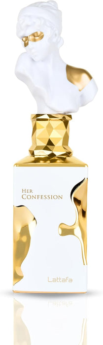 Lattafa Her Confession for Women Eau de Parfum Spray, 3.4 Ounce / 100ml
