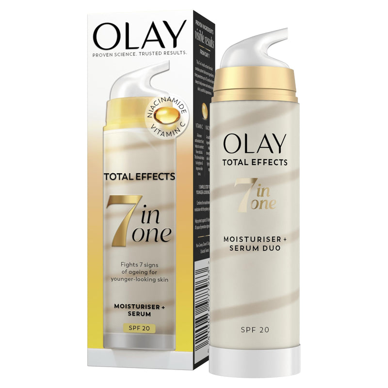 Olay Total Effects Moisturiser And Serum Duo With SPF 20, 40ml