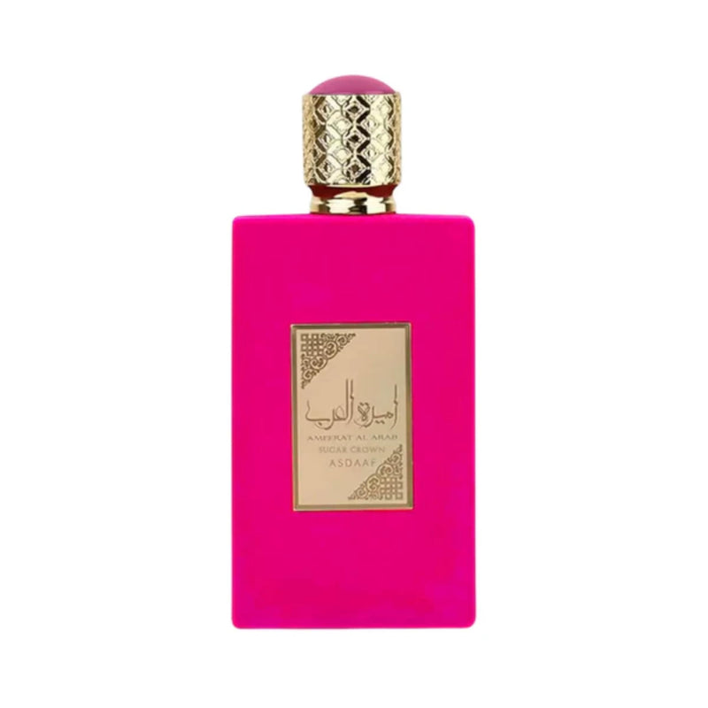Ameerat Al Arab Sugar Crown Eau de Parfum 100ml for Women by Asdaaf Lattafa – Sweet Gourmand Perfume with Candied Orange, Cotton Candy, Vanilla Cream & Tonka Bean