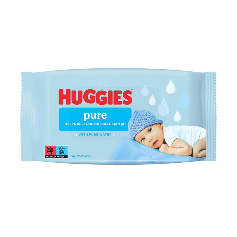 Huggies Pure Baby Wipes - 10 packs of 56 wipes