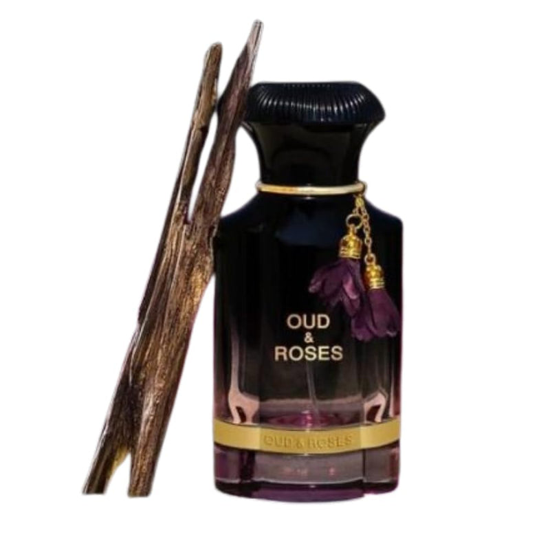 Oud and roses eau de parfum, 60ml | For men and women | Turkish Rose | Oud | Lavender | Sandalwood | Amber | Musk | HIGH OIL CONCENTRATION