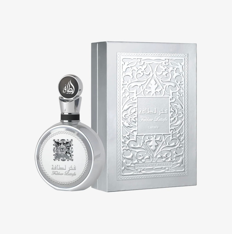 Lattafa Fakhar Platin Eau de Parfum for Men – 100ml | Spicy Woody Fragrance with Bergamot, Ginger & Sandalwood | Bold, Modern Scent | Long Lasting Arabic Perfume