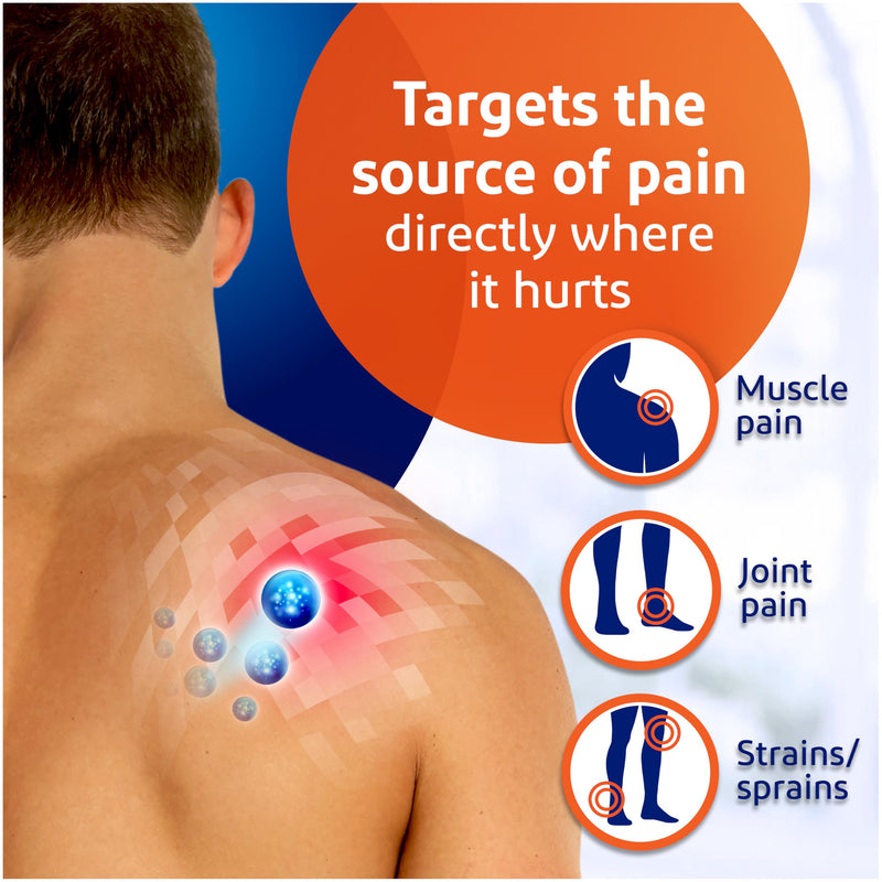 Voltarol Back & Muscle Pain Relief 1.16% Gel, Diclofenac Anti‑Inflammatory Pain Relief for Muscles & Joints, 100 g