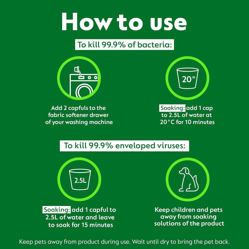 Dettol Laundry Sanitiser, Homes with pets, Fresh Breeze, 4.5L Total (750ml x 6pck) Eliminates Pet Odours, Cleanser & Disinfectant, Kills 99.9 Percent of Bacteria