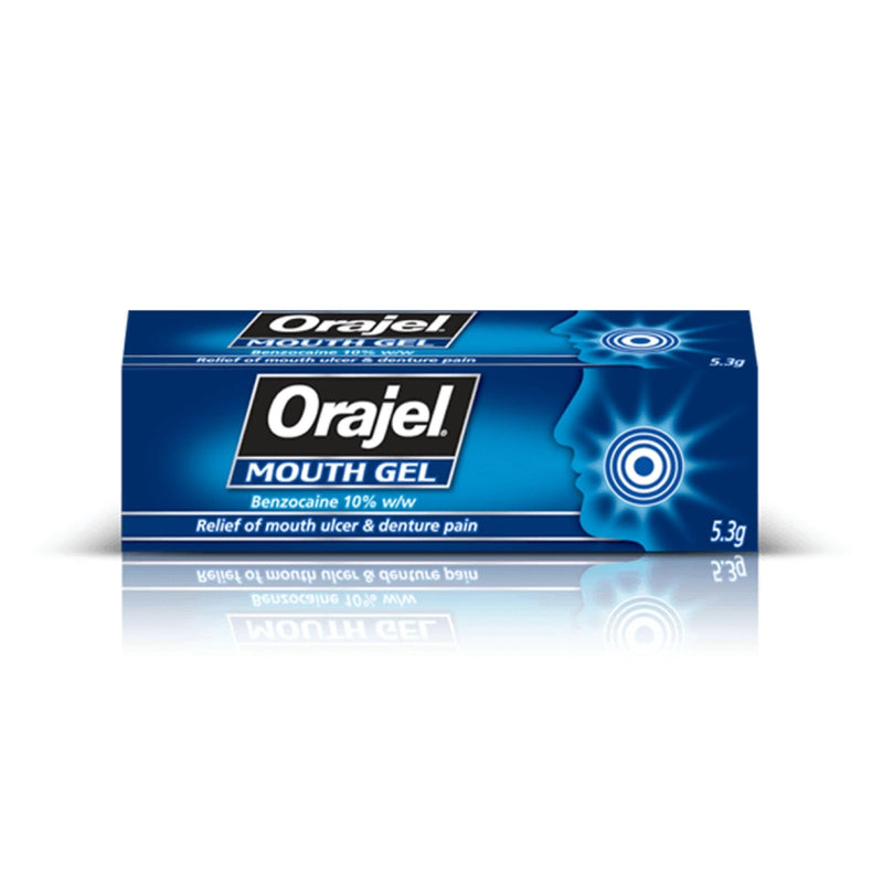 Orajel Mouth Gel for Fast Mouth Ulcer Treatment & Oral Gel Relief, Targeted Tooth Pain Relief, Easy-Apply Mouth Numbing Gel, 5.3g
