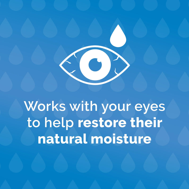 Optrex Double Action, Dry Eyes, 10 ml, Moisturising Drops for Dry & Tired Eyes, Fast Long-Lasting Relief, Restores Moisture, Suitable with Contact Lenses, Eye Care Solution, Instant Relief