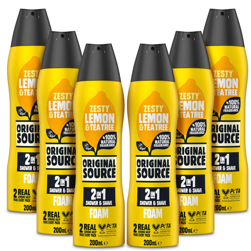 Original Source Lemon & Tea Tree 2 in 1 Shower and Shave Foam