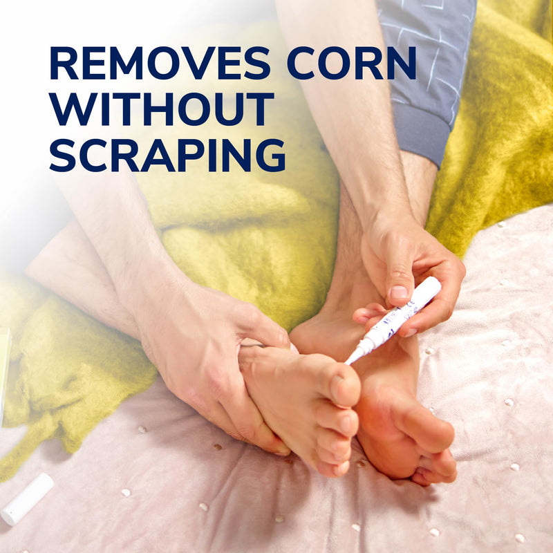 Dr. Scholl's Corn Removal Pen - Clinically Proven Corn Remover, Pain-Free Treatment with TCA Active Gel for Complete Corn Removal, 1 Pen