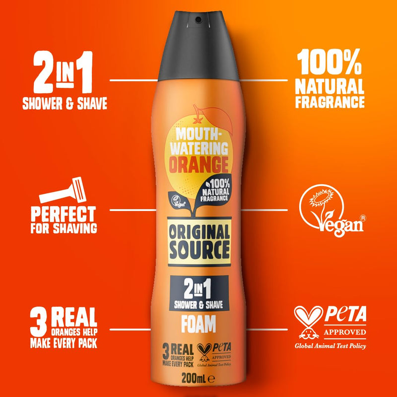 Original Source Lemon & Tea Tree 2 in 1 Shower and Shave Foam