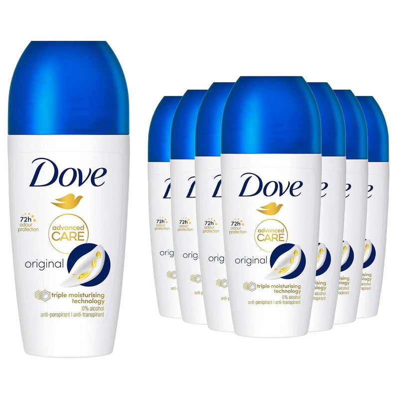 Dove Deodorant Roll On Advance Care Go Fresh Original 72H Odour Protection Anti-Transpirant and Anti-Perspirant for Women with Triple Moisturising Technology, 50ml