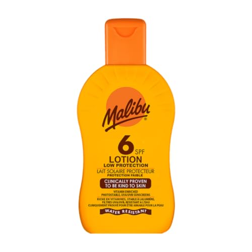 Malibu Protective Sun Lotion SPF12 Waterproof Medium Protection 200 ml