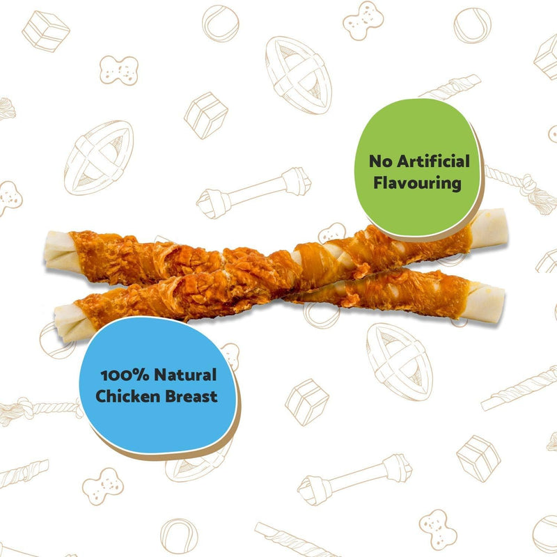 Good Boy - Chewy Twists With Chicken - Made With 100% Natural Chicken Breast Meat - 320 Grams - Gluten Free Dog Treats (Case of 5)