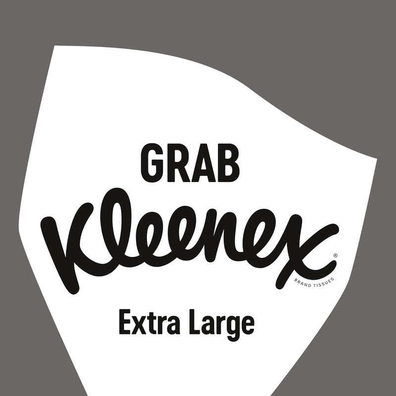 Kleenex Extra Large Soft Facial Tissues, 24 Compact Tissue Boxes, 1056 Tissues (24 Boxes) - 100% Recyclable Packaging
