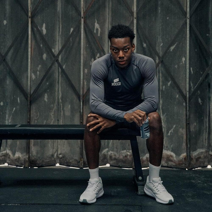 NOCCOO Sugar Free Energy Drink – 180mg High Caffeine, Enriched with Amino Acids & Vitamins, Ideal for Pre Workout – 12 x 330ml (Ramonade)