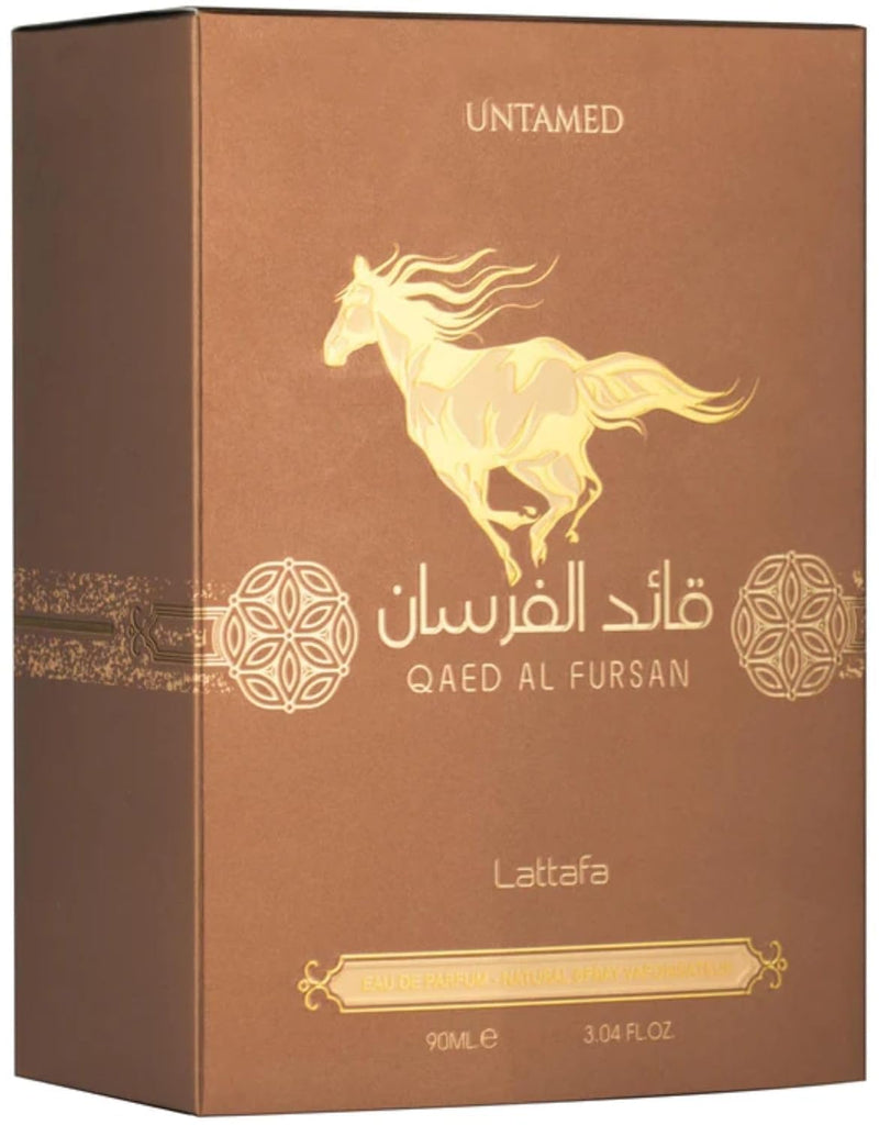 Lattafa Qaed Al Fursan Untamed Perfume, Oriental Spicy Fragrance with Nutmeg, Cardamom, Amber