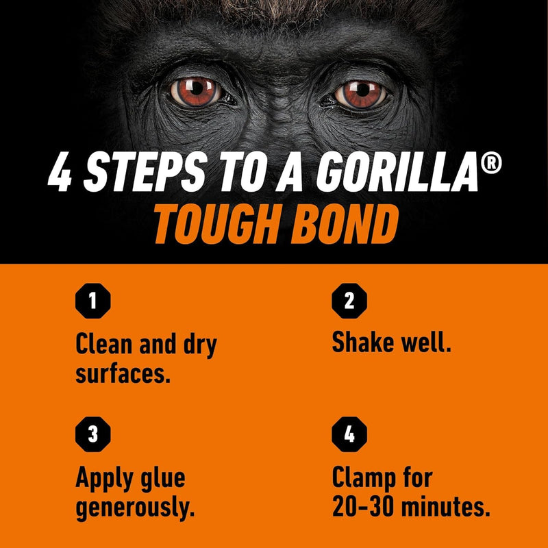Gorilla Wood Glue 236ml (6 Pack)