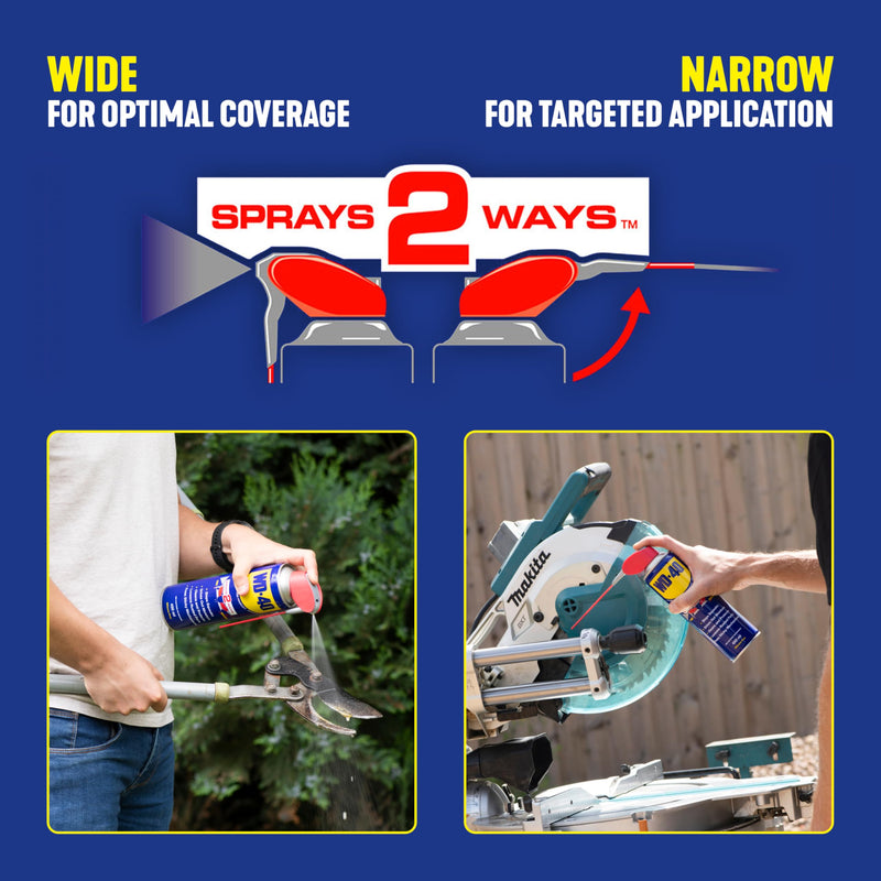 WD-40 Multi-Use Product Lubricant Spray, Smart Straw, 450ml, 12-Pack